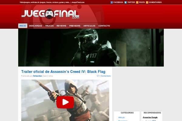 Site using Featured Content Gallery plugin