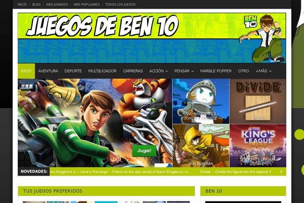 Gameleon theme site design template sample