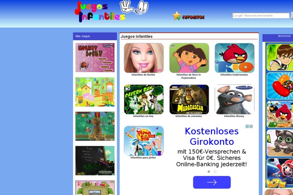 juegos-infantiles.co site used Tema-estatico-espanol