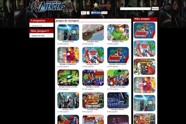 juegosdeavengers.com site used Darkgantz Theme