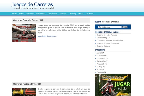 juegosdecarreras3d.com site used Carreras