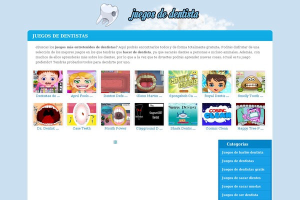 juegosdedentista.com site used Flash Gamer