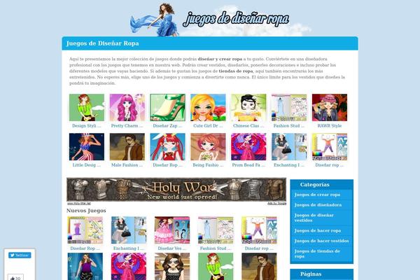 Flash Gamer theme site design template sample