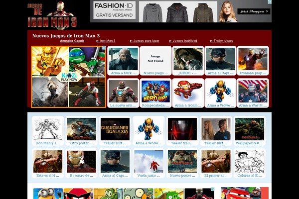 Flash Gamer theme site design template sample