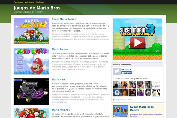 Estandardevideos theme site design template sample