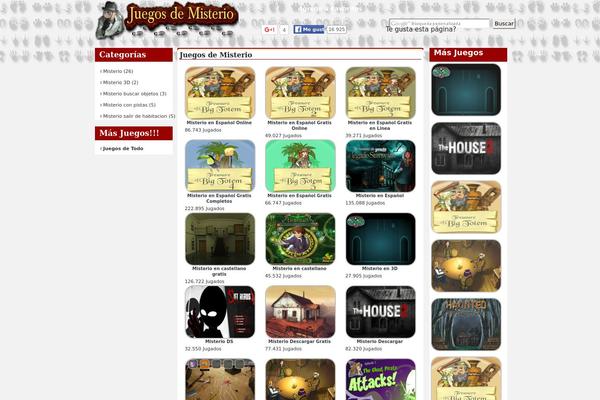 juegosdemisterio.net site used Darkgantz Theme