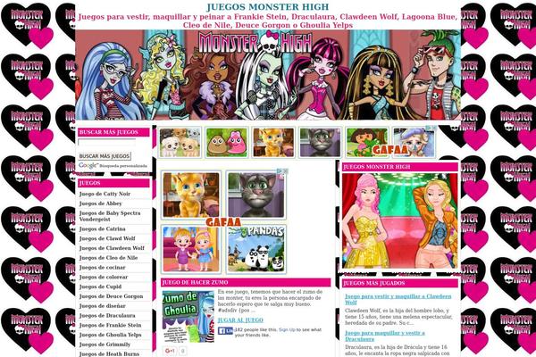 juegosmonsterhigh.org site used Asphericaltheme
