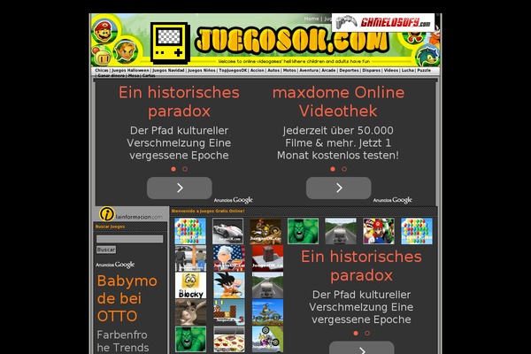 juegosok.com site used Canguro