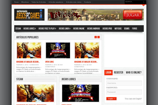 Gameleon theme site design template sample