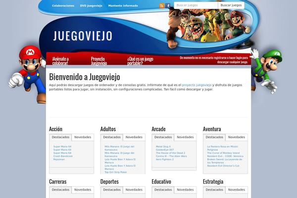 Roots theme site design template sample