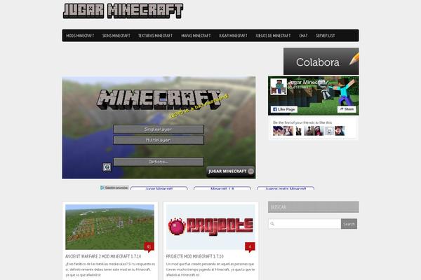 minecraft theme websites examples