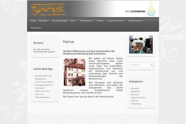 evolve theme site design template sample