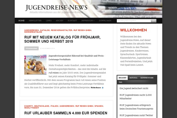 Daily Edition theme site design template sample