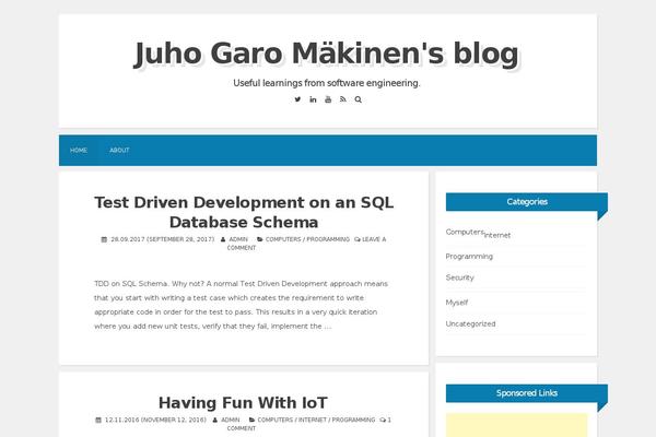 Blogghiamo theme site design template sample
