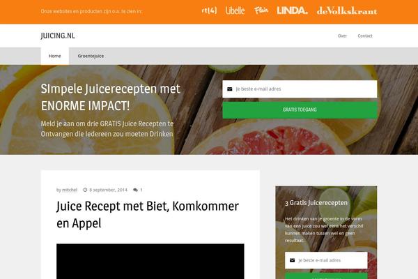 juicing.nl site used Marketers Delight