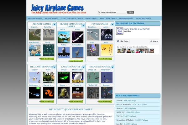 FunGames theme site design template sample