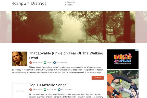 Blanc theme site design template sample