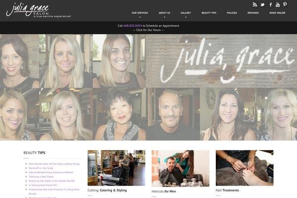 HairPress theme site design template sample