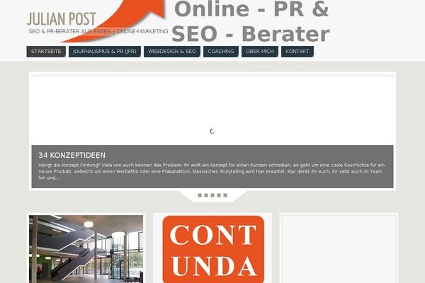Parabola theme site design template sample