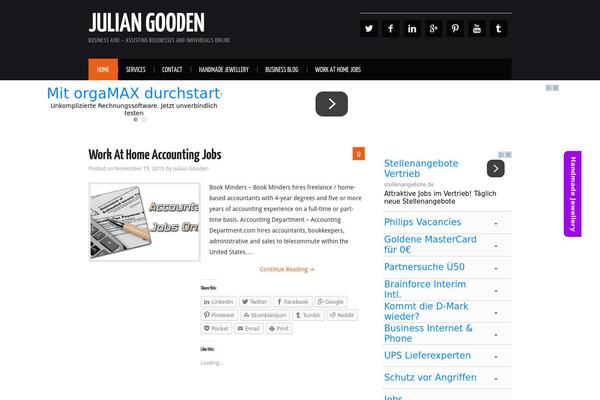 Site using Go Ads widget plugin