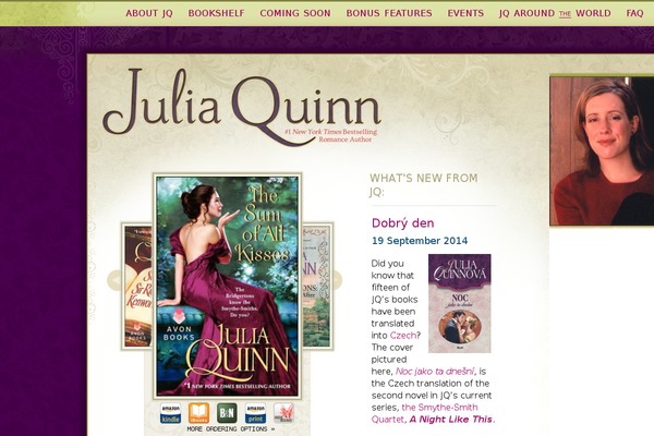 juliaquinn.com site used Waxcreative