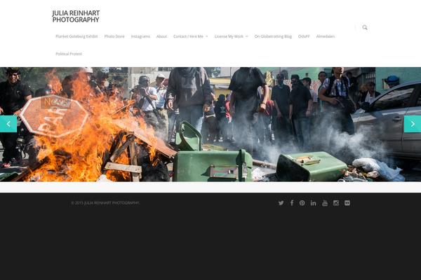 Julia theme site design template sample