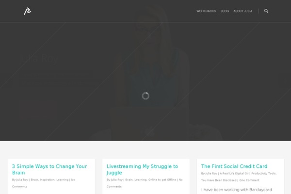 juliaroy.com site used Neve-child-theme