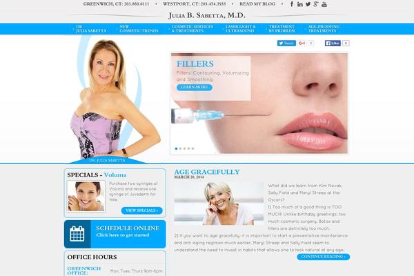 Julia theme site design template sample