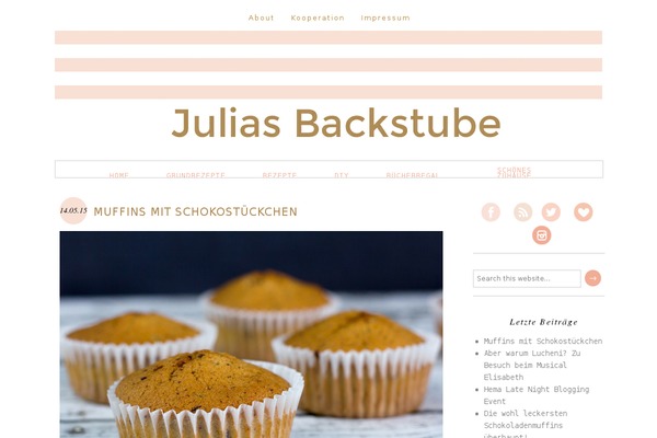 juliasbackstube.de site used Adelinechildtheme
