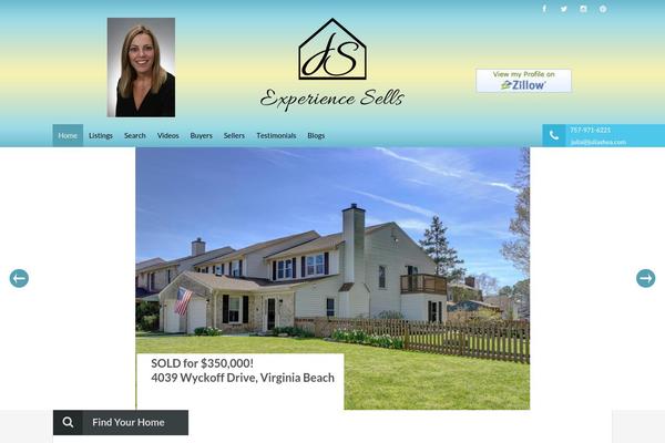 Realhomes Child theme site design template sample