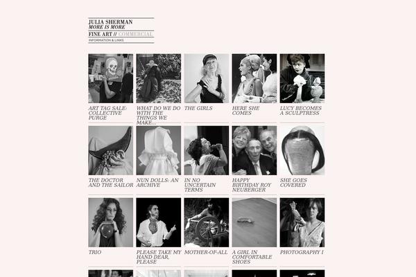 Julia theme site design template sample