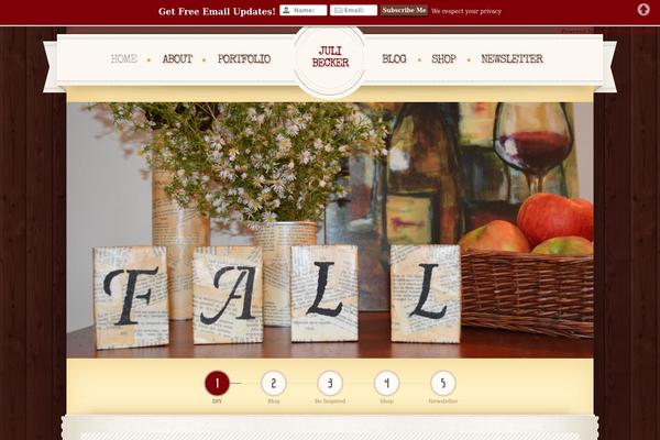 Retro theme site design template sample
