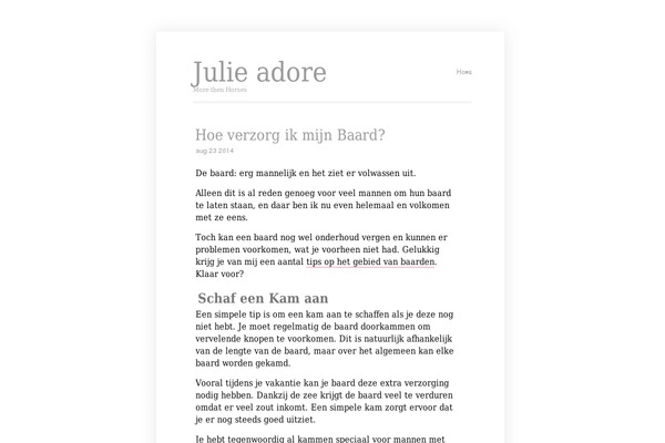 Clear theme site design template sample