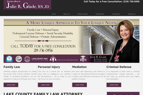 julieglade.com site used Moina