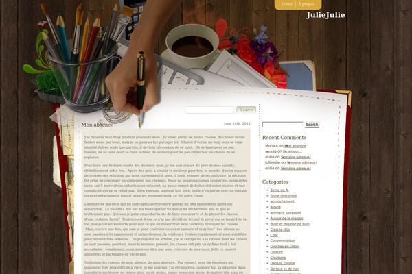 Scrapbook theme site design template sample