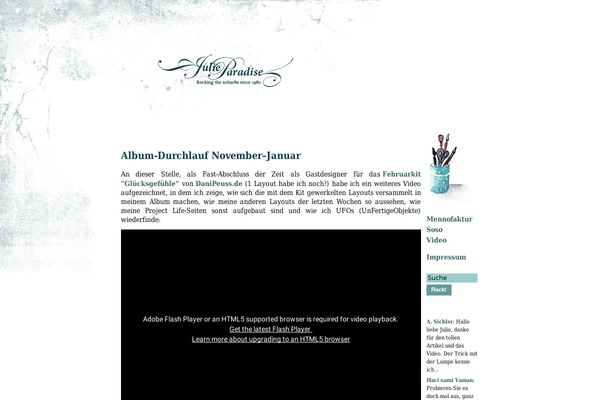 Paradise theme site design template sample
