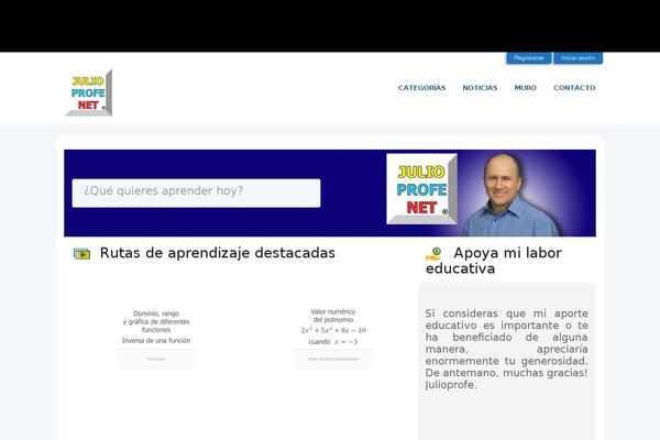 julioprofe.net site used T-julioprofe