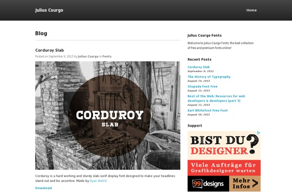 juliuscsurgo.org site used Singularity