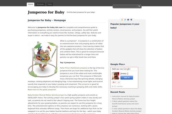 Site using End Page Slide Box plugin