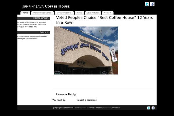 Mantra theme site design template sample