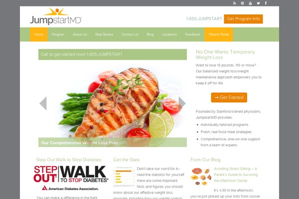 Jump Start theme site design template sample