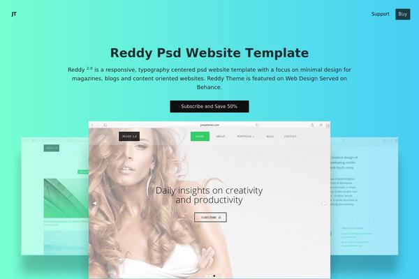 Layers theme site design template sample