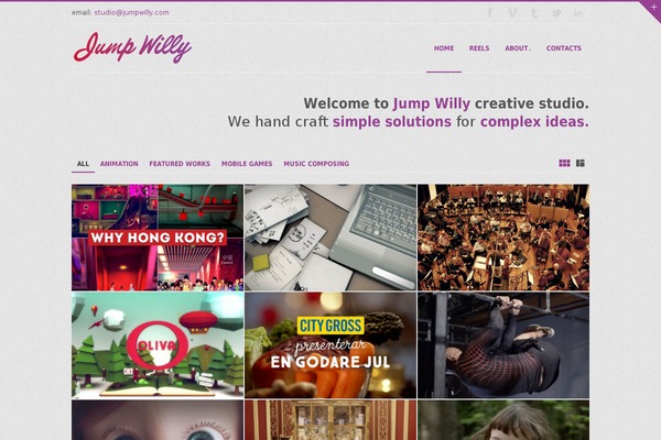 Gridz theme site design template sample