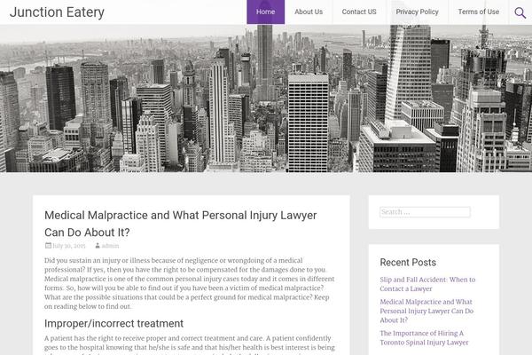 Radiate theme site design template sample
