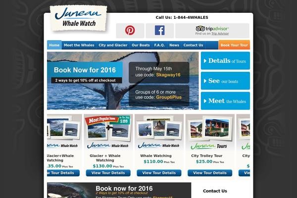 juneauwhalewatch.com site used Headway
