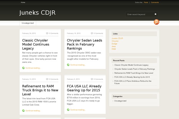 Fresh News theme site design template sample