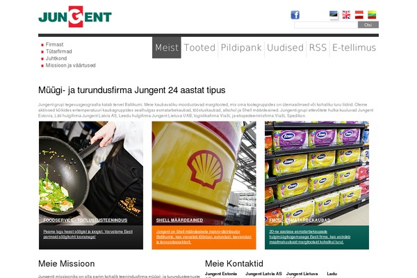 Shell theme site design template sample