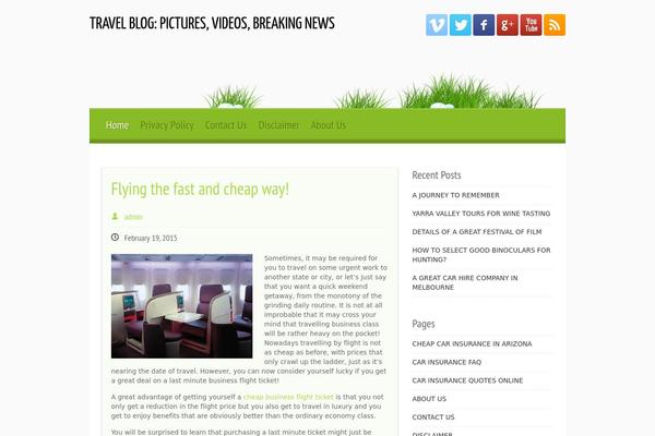 My-world-with-grass-and-dew theme site design template sample