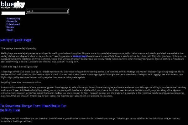 BlueSky theme site design template sample