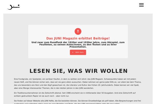 juni-magazin.de site used Arosha